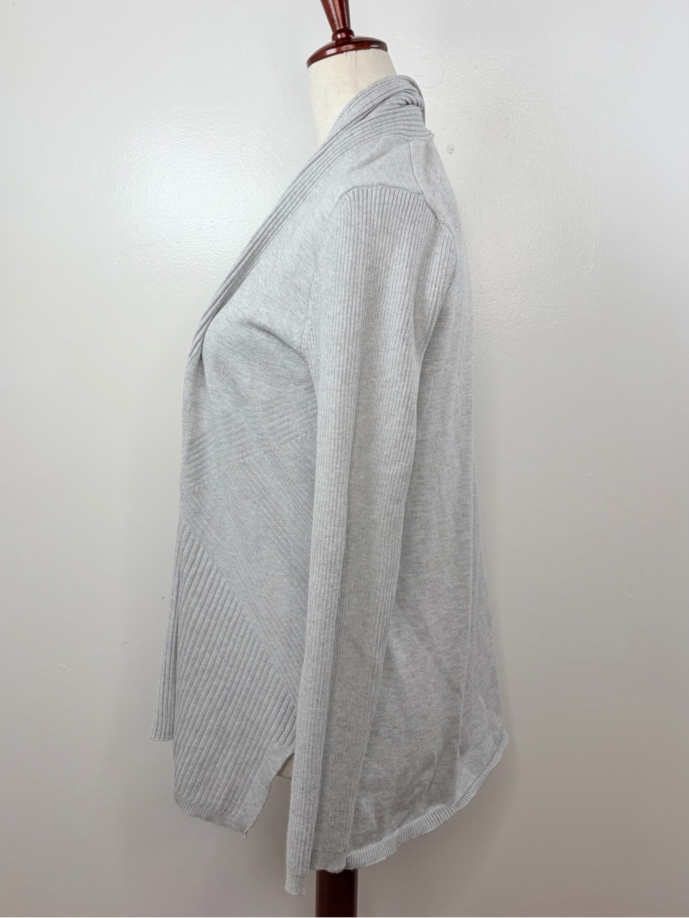 Cable & Gauge Ribbed Open Front Cardigan - Picture 5 of 8